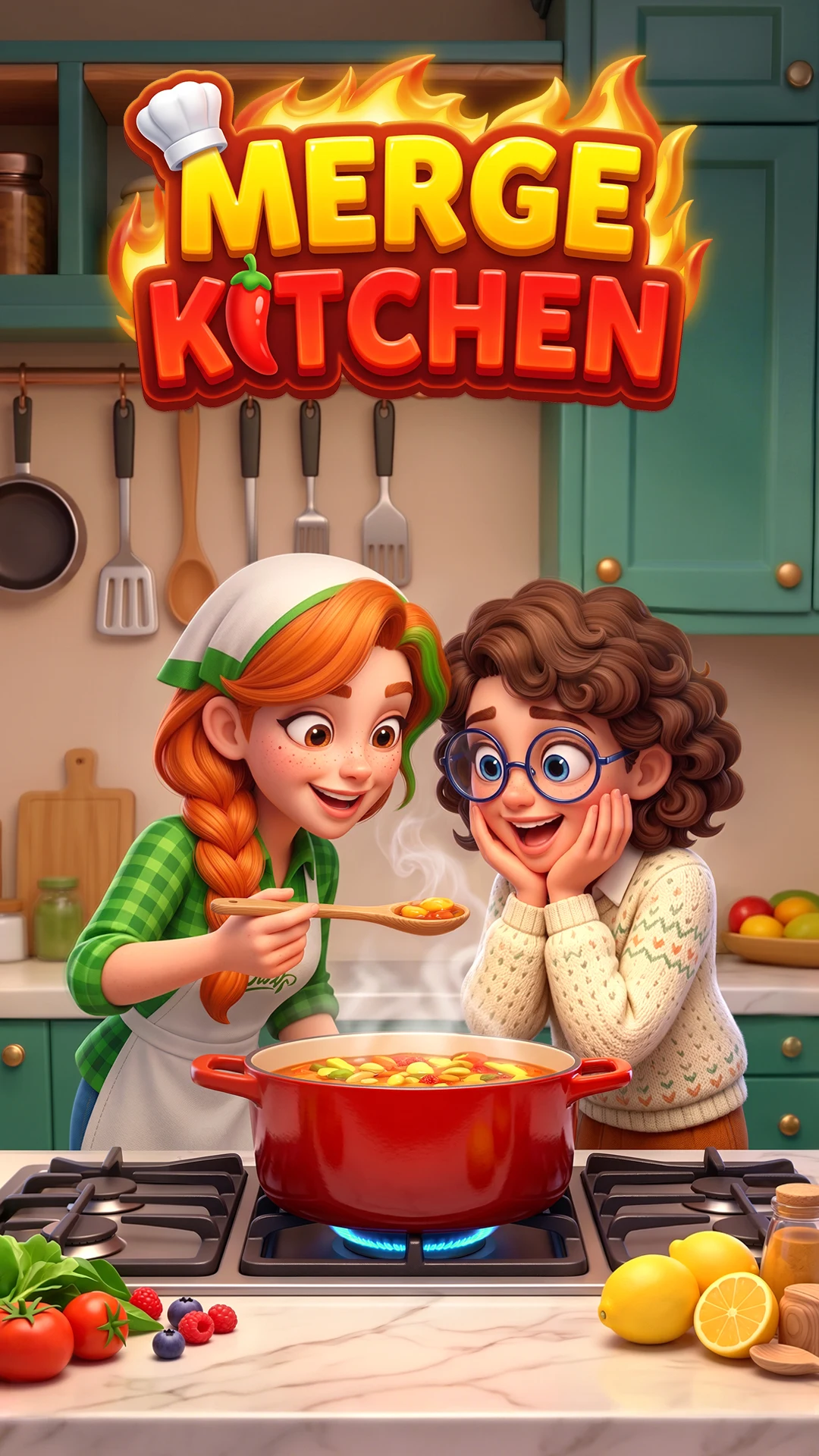 Merge Kitchen - Cook & Story screenshot