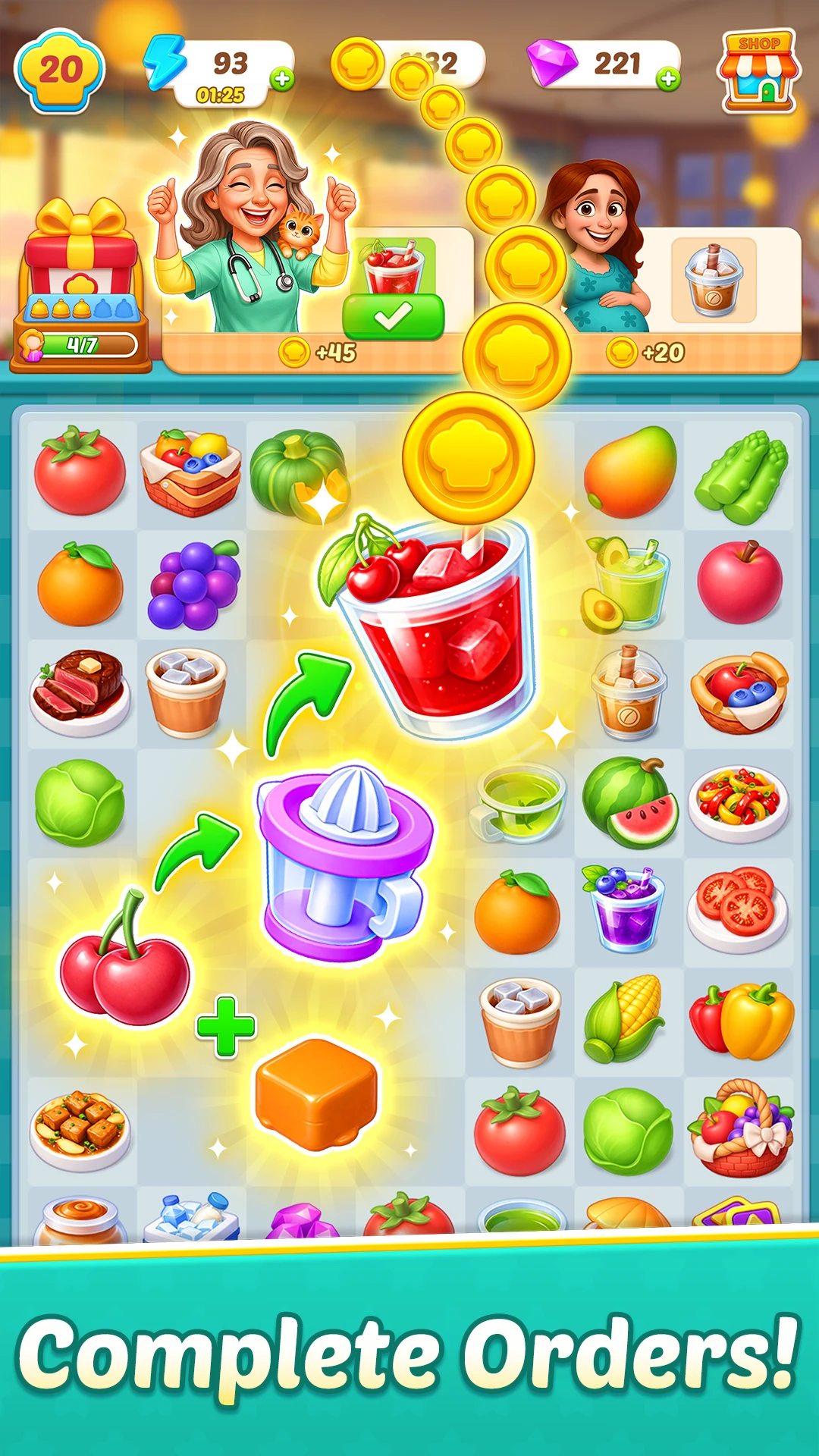 Merge Kitchen - Cook & Story screenshot